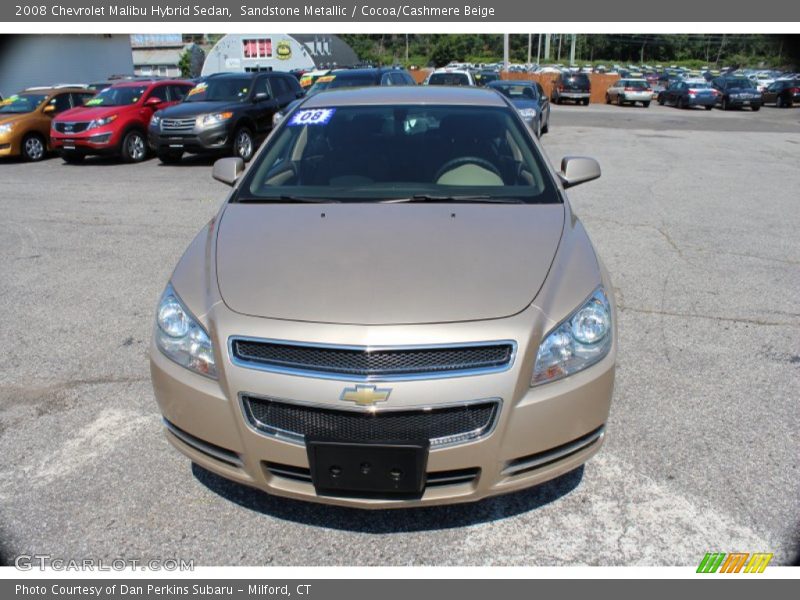 Sandstone Metallic / Cocoa/Cashmere Beige 2008 Chevrolet Malibu Hybrid Sedan
