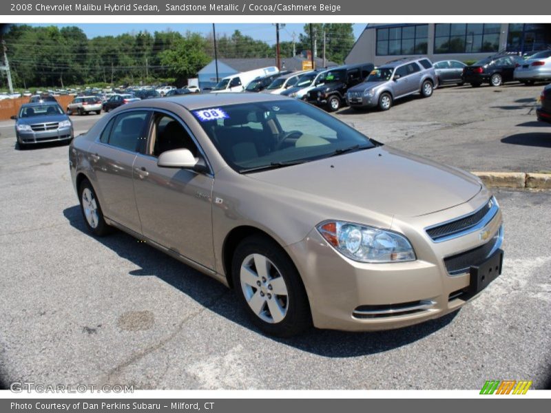 Sandstone Metallic / Cocoa/Cashmere Beige 2008 Chevrolet Malibu Hybrid Sedan