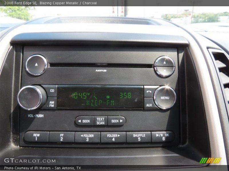 Blazing Copper Metallic / Charcoal 2008 Ford Edge SE