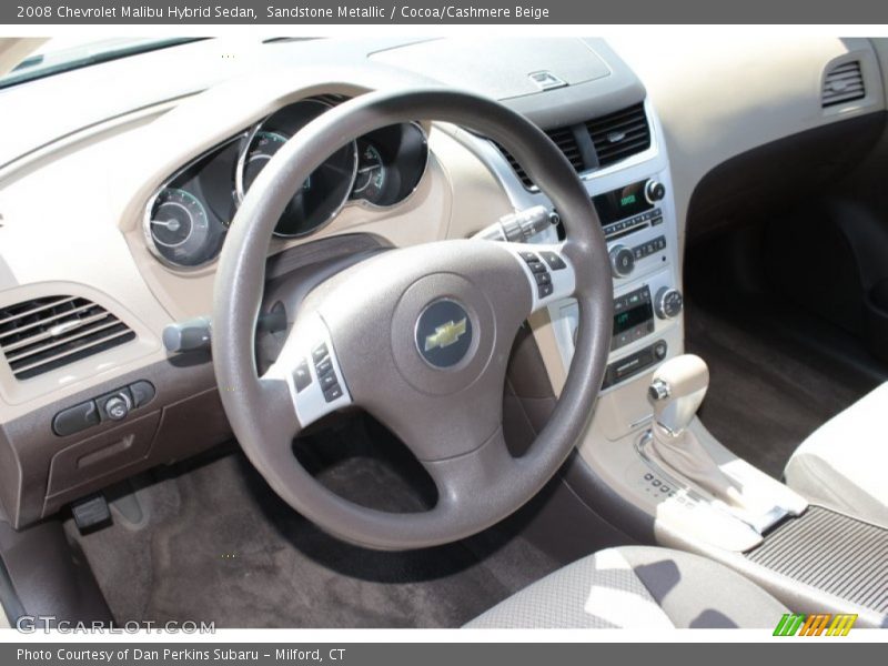 Sandstone Metallic / Cocoa/Cashmere Beige 2008 Chevrolet Malibu Hybrid Sedan