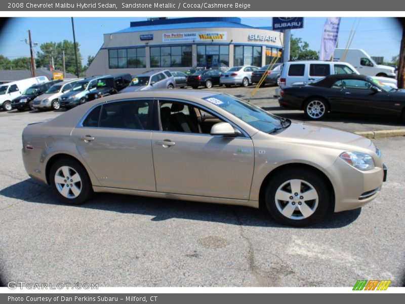 Sandstone Metallic / Cocoa/Cashmere Beige 2008 Chevrolet Malibu Hybrid Sedan
