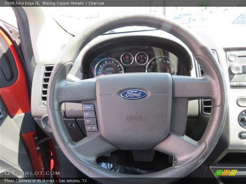 Blazing Copper Metallic / Charcoal 2008 Ford Edge SE