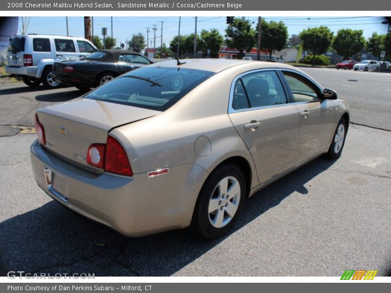 Sandstone Metallic / Cocoa/Cashmere Beige 2008 Chevrolet Malibu Hybrid Sedan