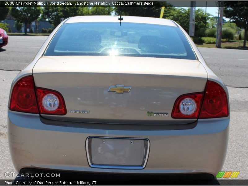 Sandstone Metallic / Cocoa/Cashmere Beige 2008 Chevrolet Malibu Hybrid Sedan