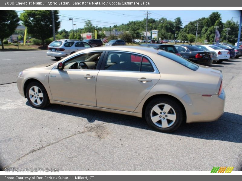 Sandstone Metallic / Cocoa/Cashmere Beige 2008 Chevrolet Malibu Hybrid Sedan
