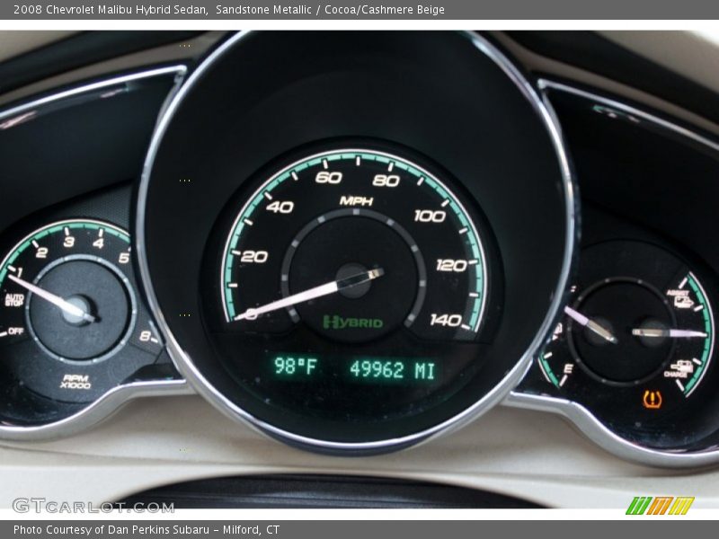 Sandstone Metallic / Cocoa/Cashmere Beige 2008 Chevrolet Malibu Hybrid Sedan