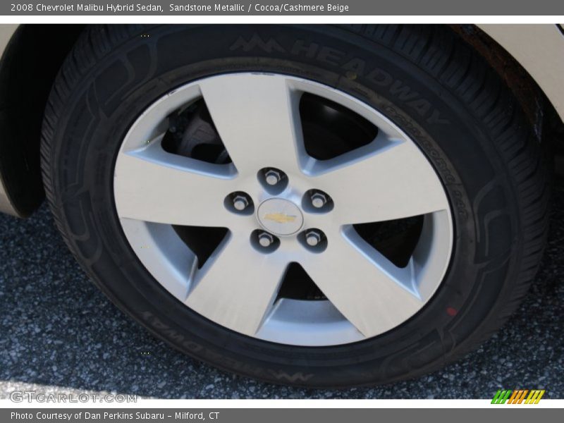 Sandstone Metallic / Cocoa/Cashmere Beige 2008 Chevrolet Malibu Hybrid Sedan