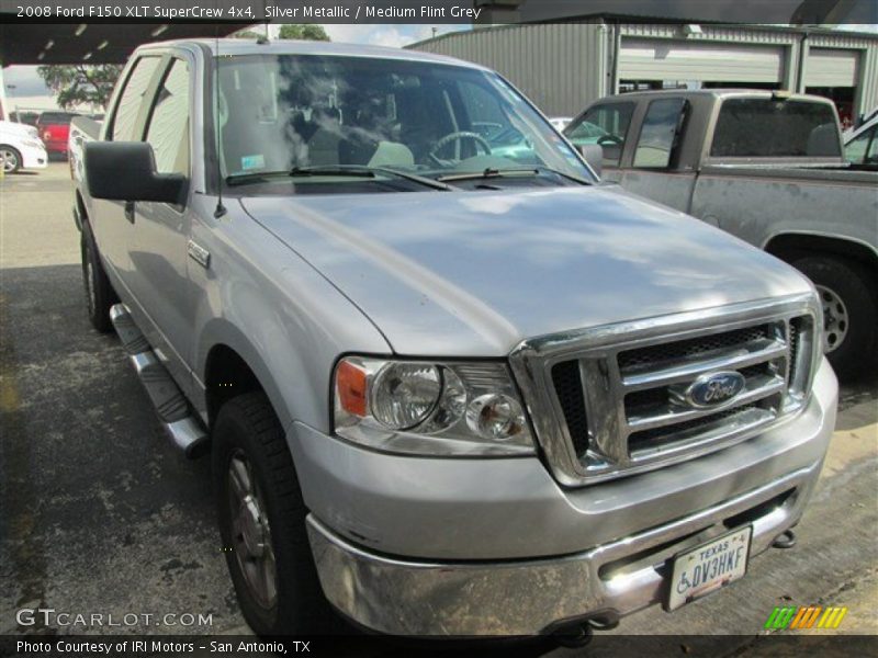 Silver Metallic / Medium Flint Grey 2008 Ford F150 XLT SuperCrew 4x4