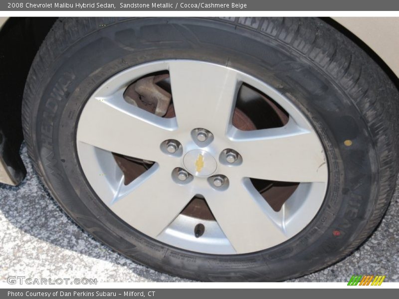 Sandstone Metallic / Cocoa/Cashmere Beige 2008 Chevrolet Malibu Hybrid Sedan