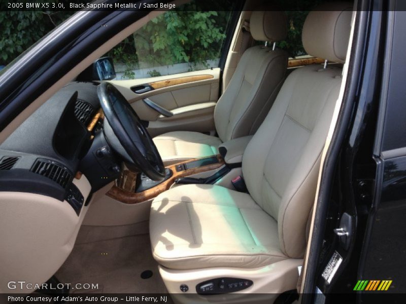 Black Sapphire Metallic / Sand Beige 2005 BMW X5 3.0i