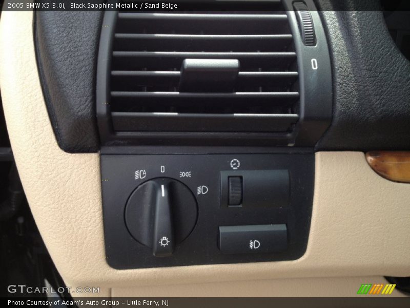 Black Sapphire Metallic / Sand Beige 2005 BMW X5 3.0i