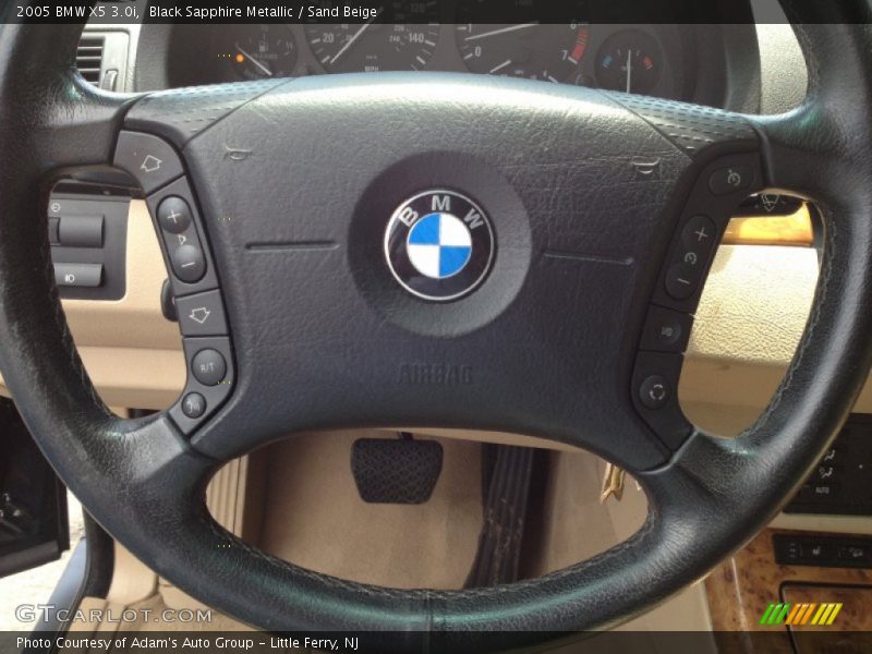 Black Sapphire Metallic / Sand Beige 2005 BMW X5 3.0i