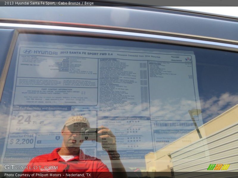 Cabo Bronze / Beige 2013 Hyundai Santa Fe Sport