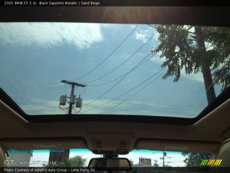Black Sapphire Metallic / Sand Beige 2005 BMW X5 3.0i