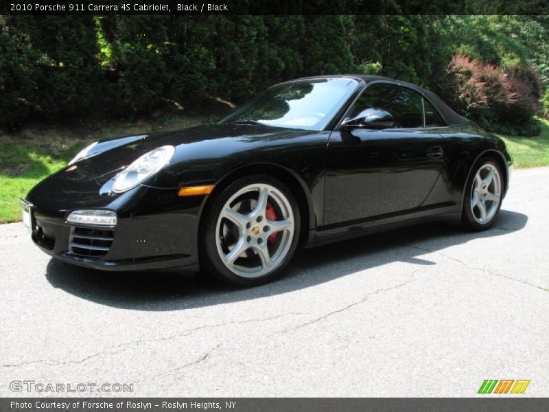 Black / Black 2010 Porsche 911 Carrera 4S Cabriolet