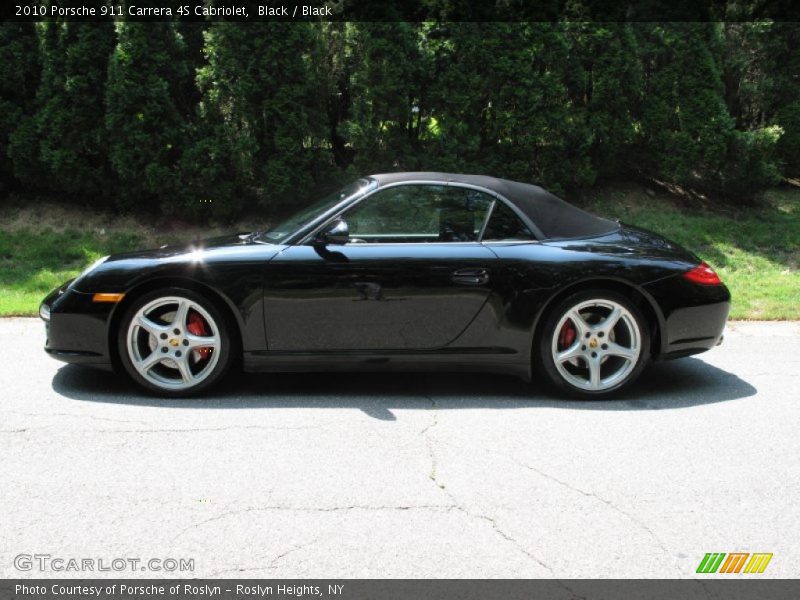 Black / Black 2010 Porsche 911 Carrera 4S Cabriolet