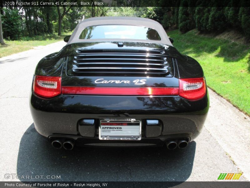 Black / Black 2010 Porsche 911 Carrera 4S Cabriolet
