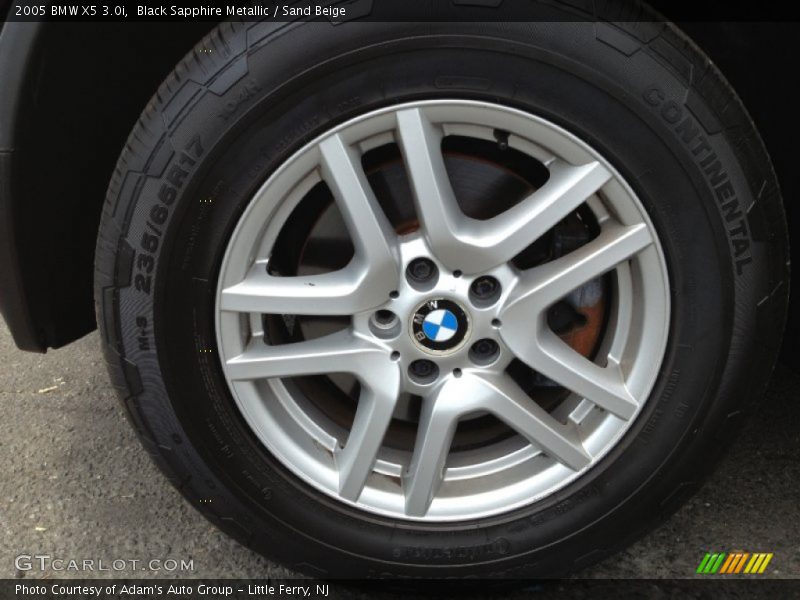 Black Sapphire Metallic / Sand Beige 2005 BMW X5 3.0i