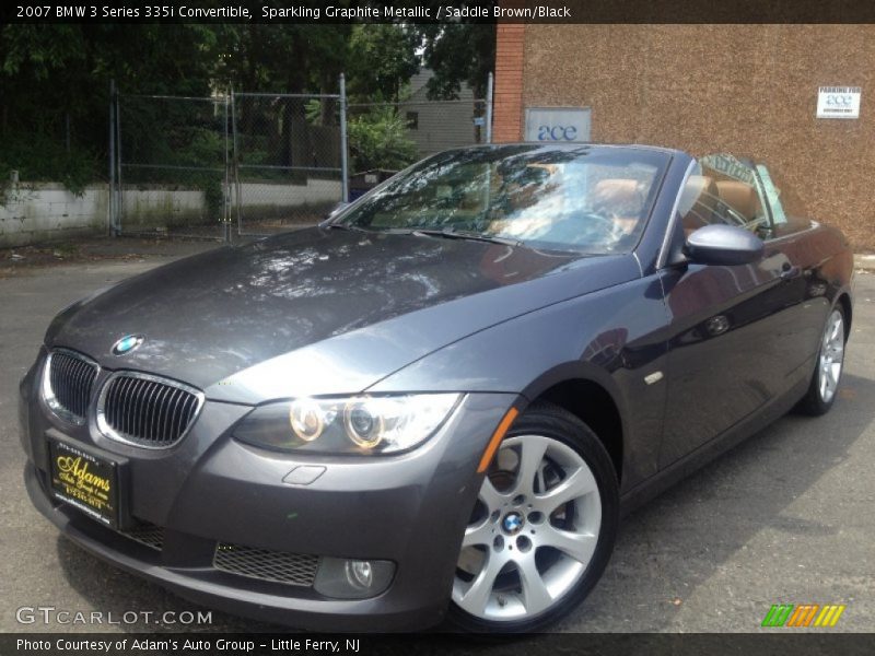 Sparkling Graphite Metallic / Saddle Brown/Black 2007 BMW 3 Series 335i Convertible