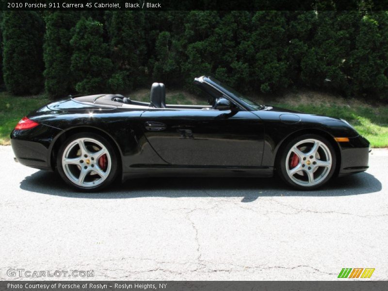 Black / Black 2010 Porsche 911 Carrera 4S Cabriolet