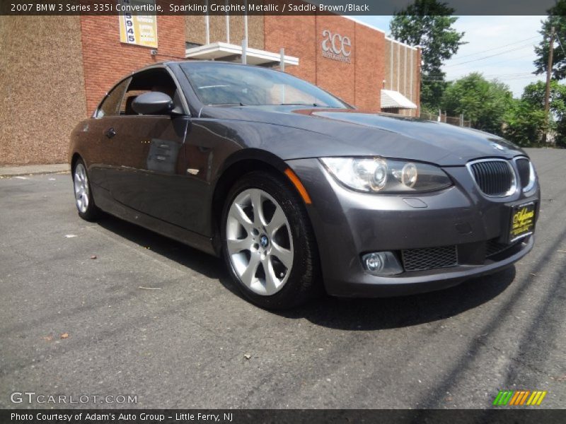 Sparkling Graphite Metallic / Saddle Brown/Black 2007 BMW 3 Series 335i Convertible