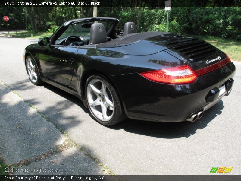 Black / Black 2010 Porsche 911 Carrera 4S Cabriolet