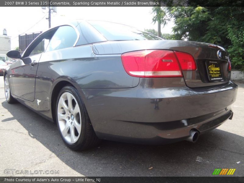 Sparkling Graphite Metallic / Saddle Brown/Black 2007 BMW 3 Series 335i Convertible