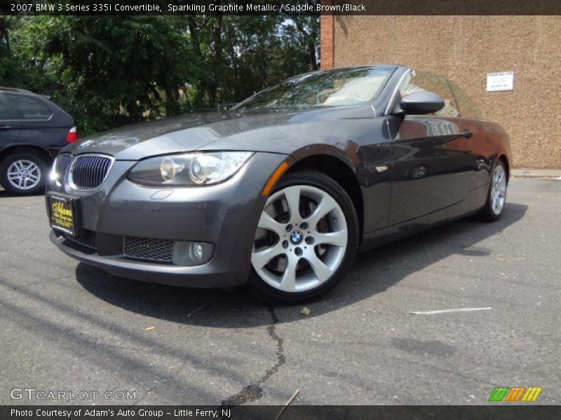 Sparkling Graphite Metallic / Saddle Brown/Black 2007 BMW 3 Series 335i Convertible