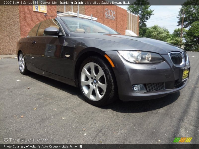 Sparkling Graphite Metallic / Saddle Brown/Black 2007 BMW 3 Series 335i Convertible