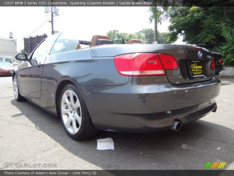 Sparkling Graphite Metallic / Saddle Brown/Black 2007 BMW 3 Series 335i Convertible