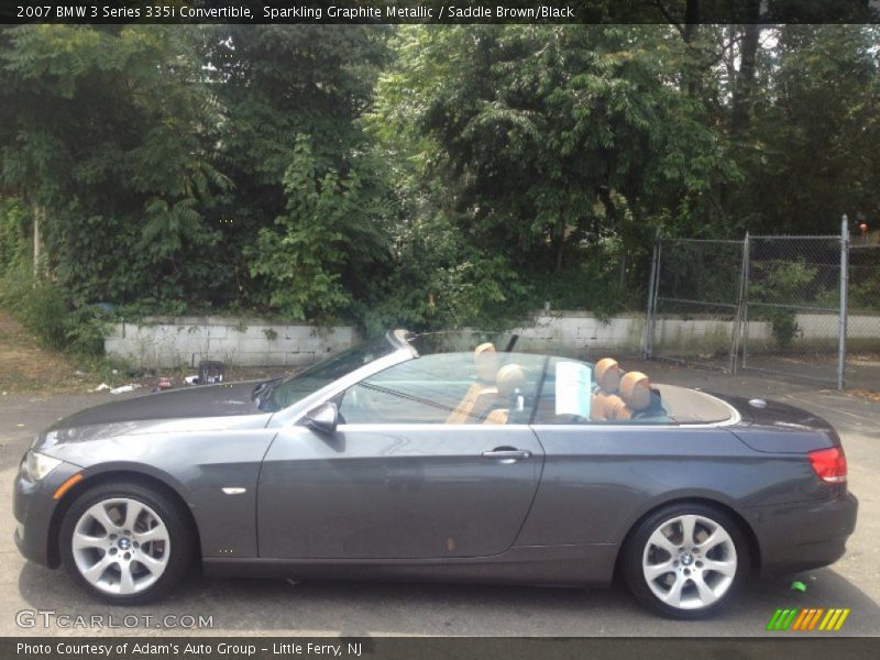 Sparkling Graphite Metallic / Saddle Brown/Black 2007 BMW 3 Series 335i Convertible