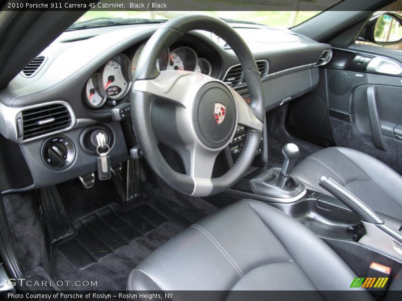 Black / Black 2010 Porsche 911 Carrera 4S Cabriolet