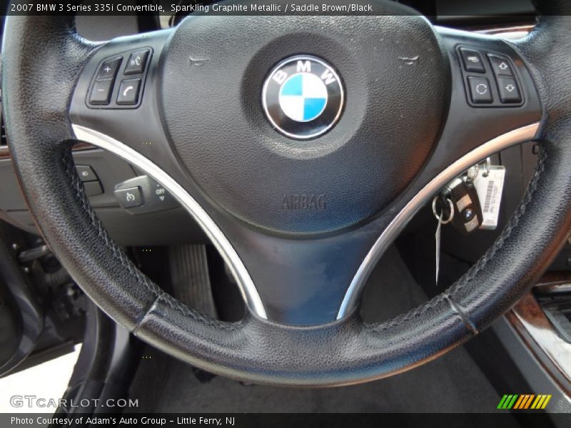 Sparkling Graphite Metallic / Saddle Brown/Black 2007 BMW 3 Series 335i Convertible