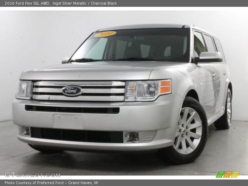 Ingot Silver Metallic / Charcoal Black 2010 Ford Flex SEL AWD