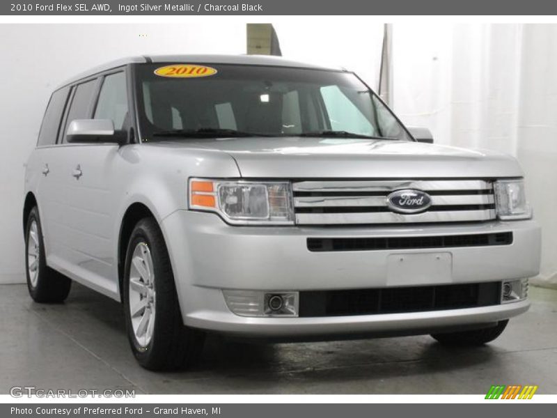 Ingot Silver Metallic / Charcoal Black 2010 Ford Flex SEL AWD