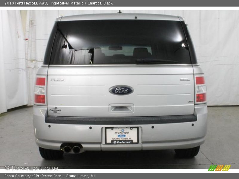 Ingot Silver Metallic / Charcoal Black 2010 Ford Flex SEL AWD