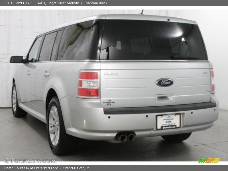 Ingot Silver Metallic / Charcoal Black 2010 Ford Flex SEL AWD