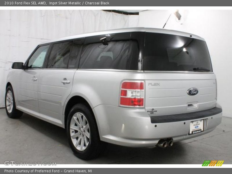 Ingot Silver Metallic / Charcoal Black 2010 Ford Flex SEL AWD