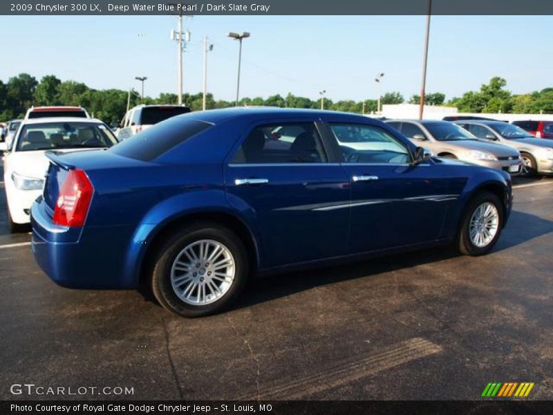 Deep Water Blue Pearl / Dark Slate Gray 2009 Chrysler 300 LX