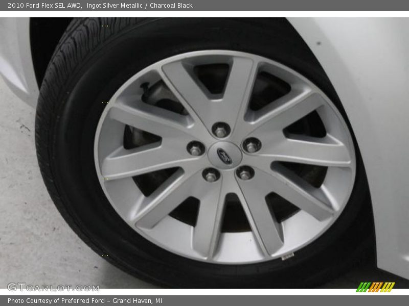 Ingot Silver Metallic / Charcoal Black 2010 Ford Flex SEL AWD