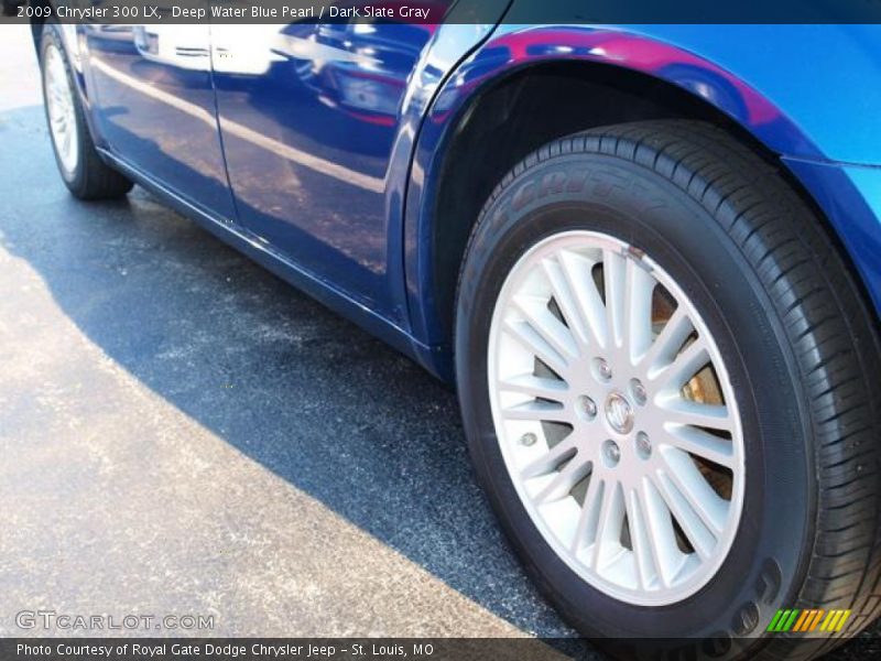 Deep Water Blue Pearl / Dark Slate Gray 2009 Chrysler 300 LX