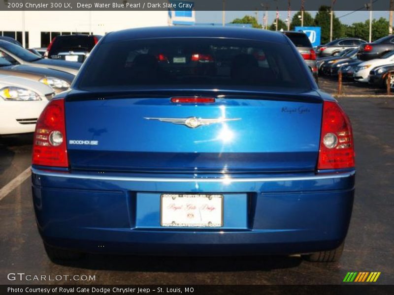 Deep Water Blue Pearl / Dark Slate Gray 2009 Chrysler 300 LX