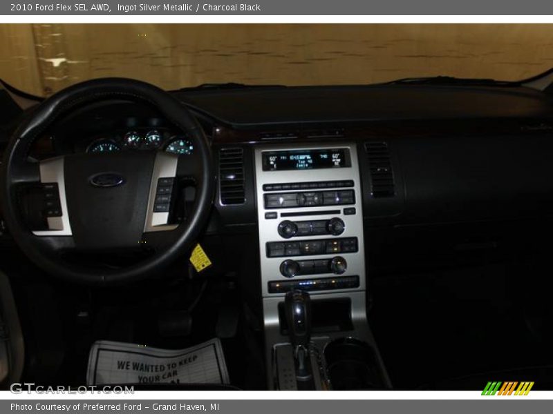 Ingot Silver Metallic / Charcoal Black 2010 Ford Flex SEL AWD