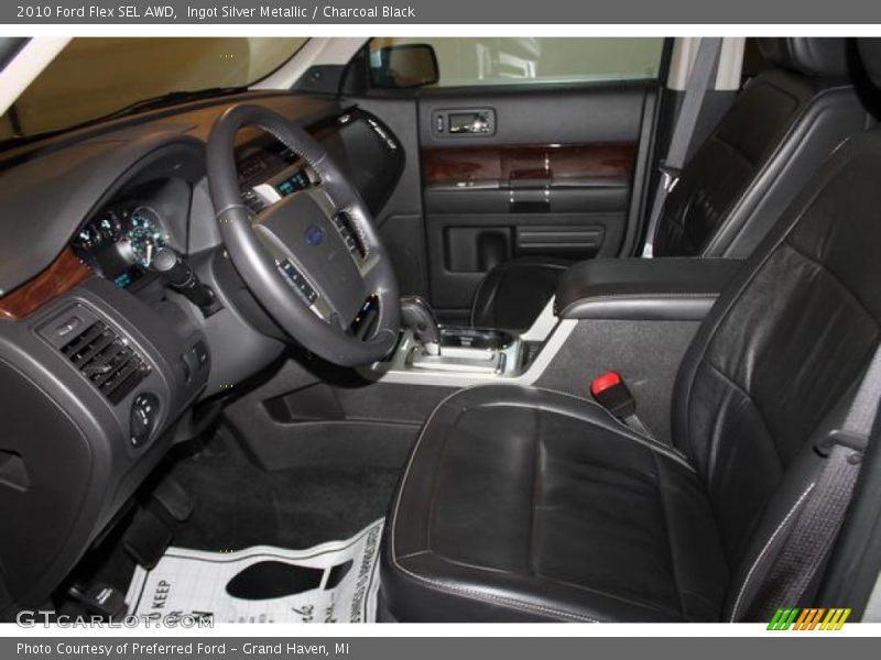 Ingot Silver Metallic / Charcoal Black 2010 Ford Flex SEL AWD