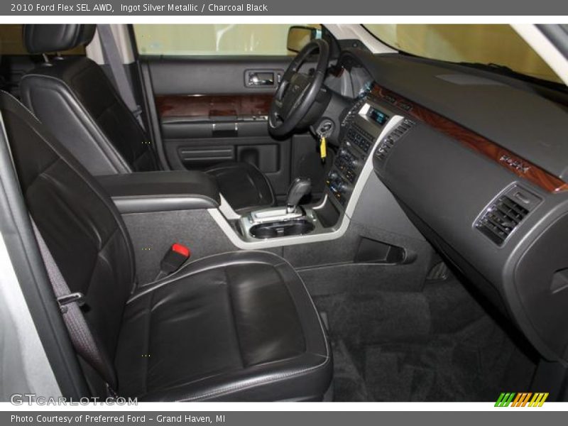 Ingot Silver Metallic / Charcoal Black 2010 Ford Flex SEL AWD