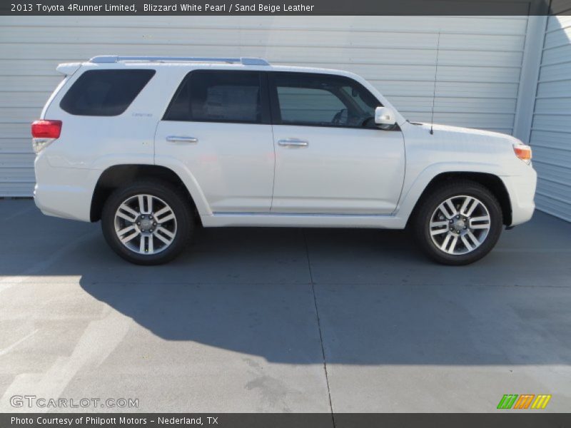 Blizzard White Pearl / Sand Beige Leather 2013 Toyota 4Runner Limited
