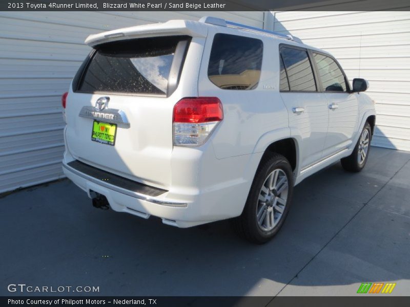 Blizzard White Pearl / Sand Beige Leather 2013 Toyota 4Runner Limited