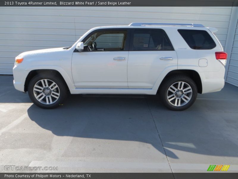 Blizzard White Pearl / Sand Beige Leather 2013 Toyota 4Runner Limited