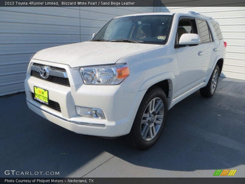 Blizzard White Pearl / Sand Beige Leather 2013 Toyota 4Runner Limited