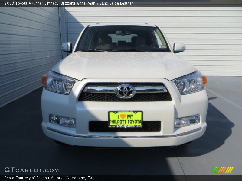 Blizzard White Pearl / Sand Beige Leather 2013 Toyota 4Runner Limited